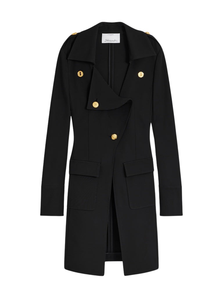 Schiaparelli Military Flowing Coat Coats in Schiaparelli Authentic Luxury Fashion at Luxury Shoes 