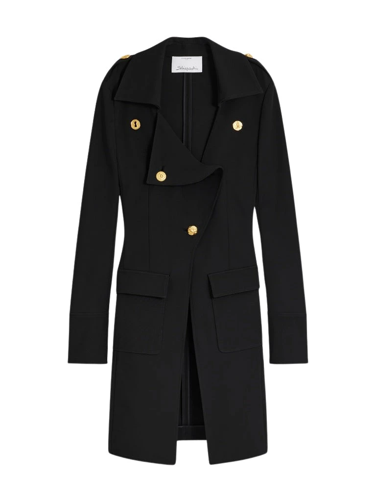Schiaparelli-Military-Flowing-Coat67411_nobg Schiaparelli Military Flowing Coat Coats in Schiaparelli Authentic Luxury Fashion at Luxury Shoes