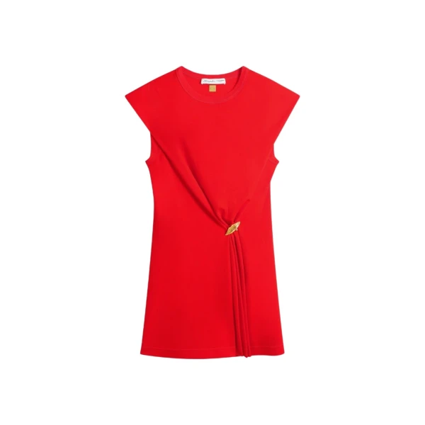 Schiaparelli Mouth Brooch Dress Dresses in Schiaparelli Authentic Luxury Fashion at Luxury Shoes 
