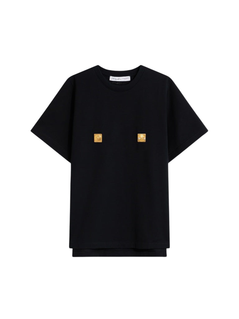 Schiaparelli Nipples T-Shirt Tops in Schiaparelli Authentic Luxury Fashion at Luxury Shoes 
