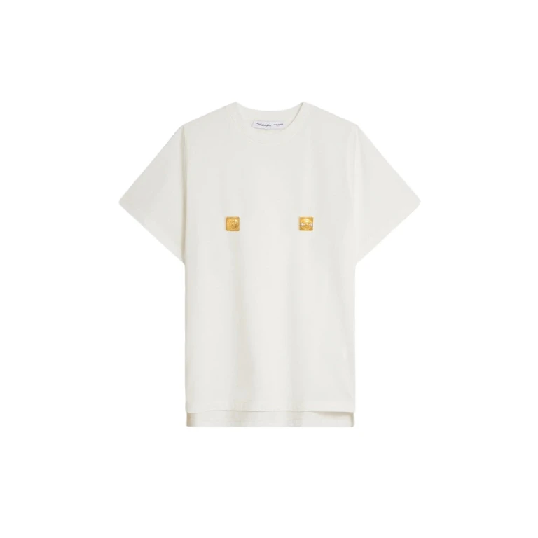 Schiaparelli Nipples T-Shirt Tops in Schiaparelli Authentic Luxury Fashion at Luxury Shoes 