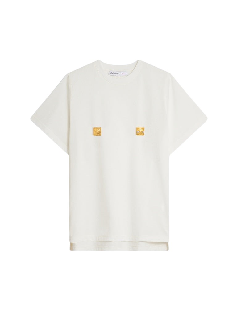 Schiaparelli Nipples T-Shirt Tops in Schiaparelli Authentic Luxury Fashion at Luxury Shoes 