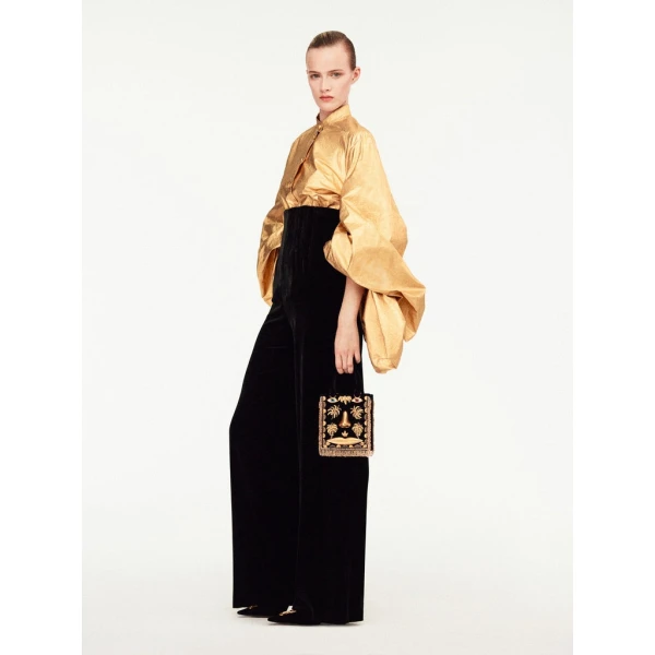 Schiaparelli Officer Collar Shirt Tops in Schiaparelli Authentic Luxury Fashion at Luxury Shoes 
