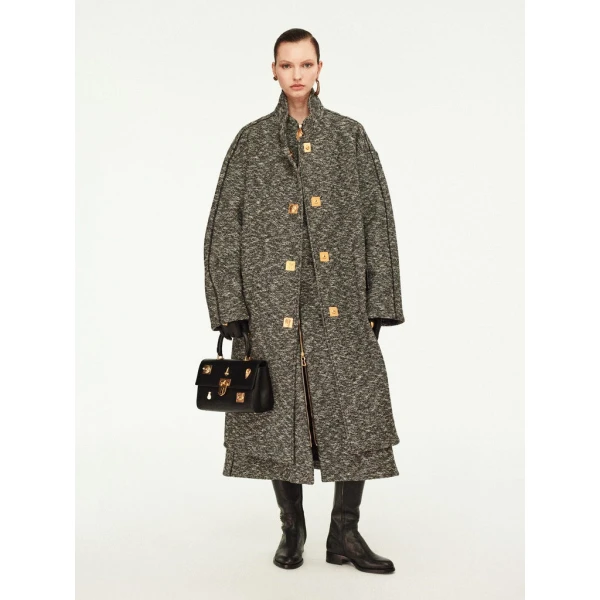 Schiaparelli Oversized High Collar Coat Coats in Schiaparelli Authentic Luxury Fashion at Luxury Shoes 
