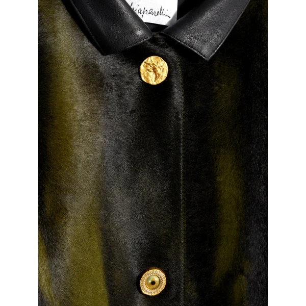 Schiaparelli Oversized High Collar Coat Coats in Schiaparelli Authentic Luxury Fashion at Luxury Shoes 