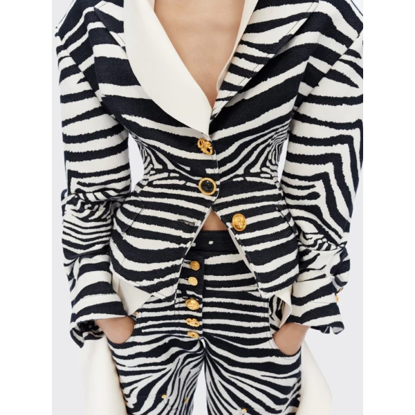 Schiaparelli Oversized Measuring Tape Jacket Jackets in Schiaparelli Authentic Luxury Fashion at Luxury Shoes 