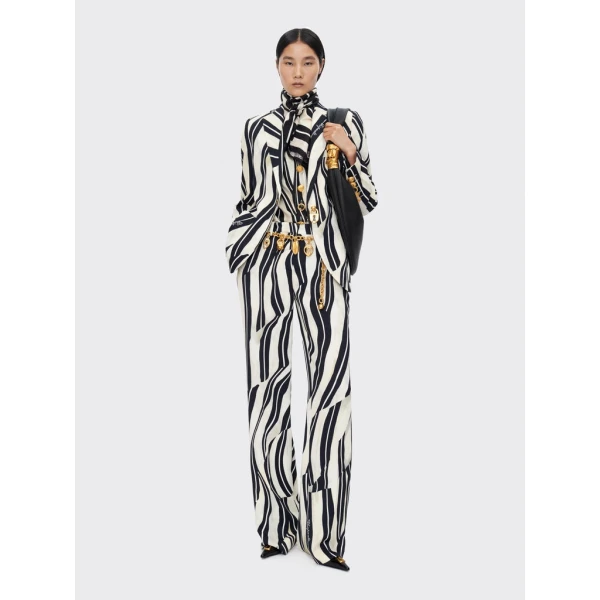 Schiaparelli Paintbrush Boyfit Trousers Pants in Schiaparelli Authentic Luxury Fashion at Luxury Shoes 