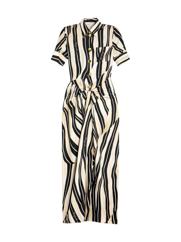 Schiaparelli-Paintbrush-Pareo-Shirt-Dress27557_nobg Schiaparelli Paintbrush Pareo Shirt Dress Dresses in Schiaparelli Authentic Luxury Fashion at Luxury Shoes
