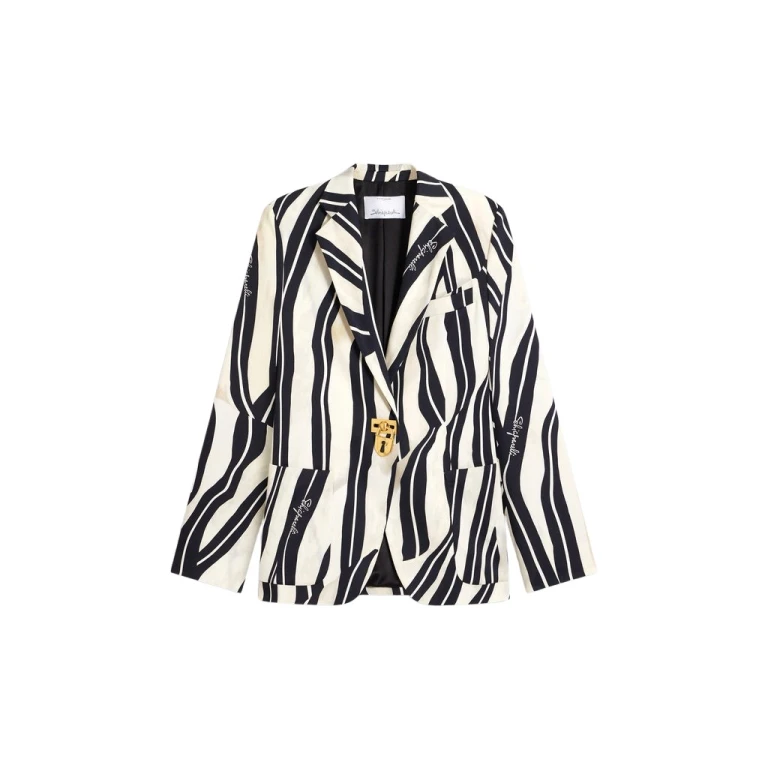 Schiaparelli Paintrbush Padlock Blazer Jacket Jackets in Schiaparelli Authentic Luxury Fashion at Luxury Shoes 