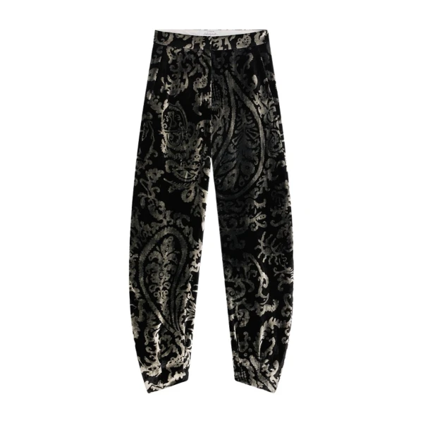 Schiaparelli Paisley Pattern Cowboy Pants Pants in Schiaparelli Authentic Luxury Fashion at Luxury Shoes 