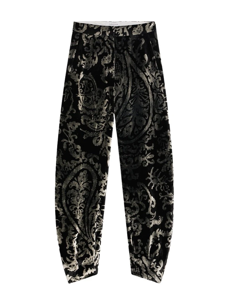 Schiaparelli-Paisley-Pattern-Cowboy-Pants42593_nobg Schiaparelli Paisley Pattern Cowboy Pants Pants in Schiaparelli Authentic Luxury Fashion at Luxury Shoes
