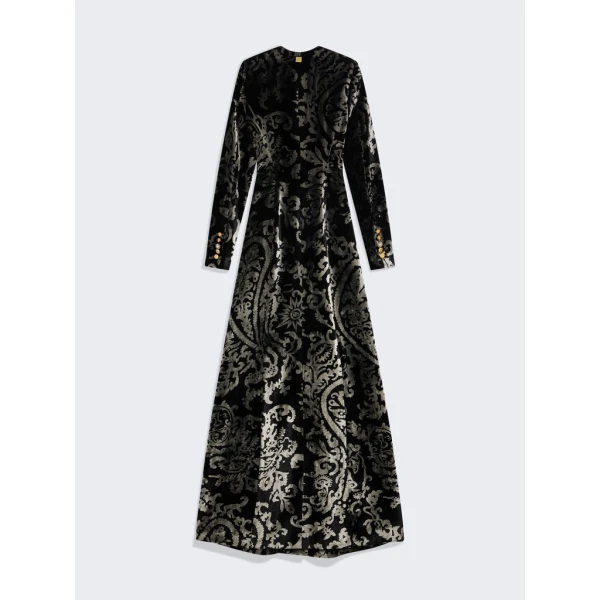Schiaparelli Paisley-Pattern Long Dress Dresses in Schiaparelli Authentic Luxury Fashion at Luxury Shoes 