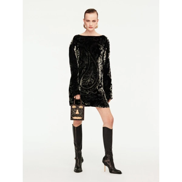 Schiaparelli Paisley-Pattern Short Dress Dresses in Schiaparelli Authentic Luxury Fashion at Luxury Shoes 