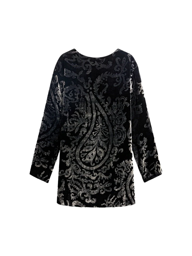 Schiaparelli-Paisley-Pattern-Short-Dress23626_nobg Schiaparelli Paisley-Pattern Short Dress Dresses in Schiaparelli Authentic Luxury Fashion at Luxury Shoes