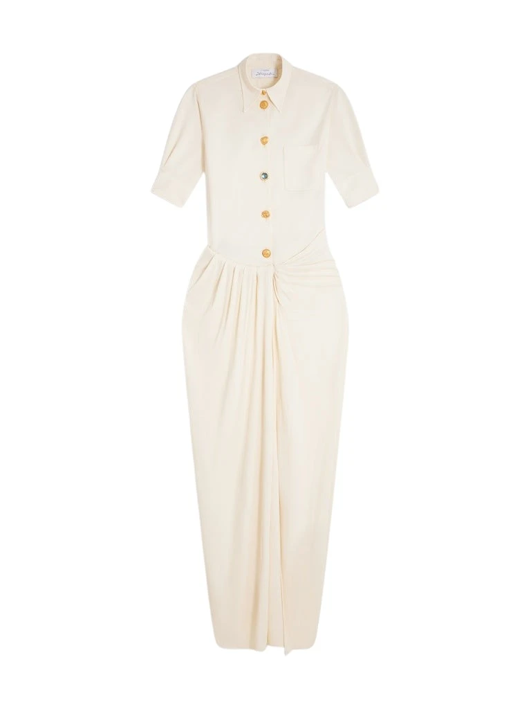 Schiaparelli-Pareo-Shirt-Dress58017_nobg Schiaparelli Pareo Shirt Dress Dresses in Schiaparelli Authentic Luxury Fashion at Luxury Shoes