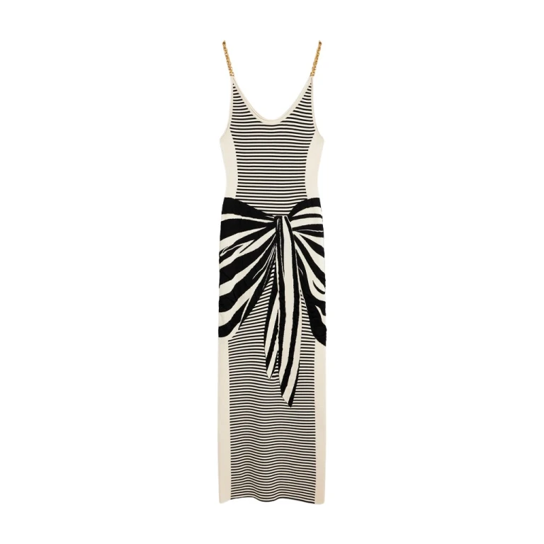 Schiaparelli Pareo Trompe L'Oeil Dress Dresses in Schiaparelli Authentic Luxury Fashion at Luxury Shoes 