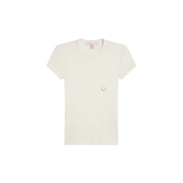 Schiaparelli Pierced T-Shirt Tops in Schiaparelli Authentic Luxury Fashion at Luxury Shoes 