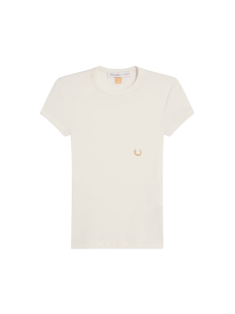 Schiaparelli Pierced T-Shirt Tops in Schiaparelli Authentic Luxury Fashion at Luxury Shoes 