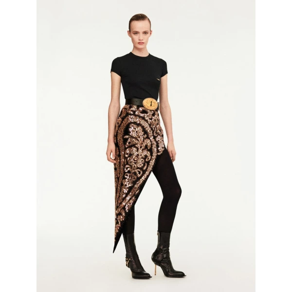 Schiaparelli Pierced T-Shirt Tops in Schiaparelli Authentic Luxury Fashion at Luxury Shoes 