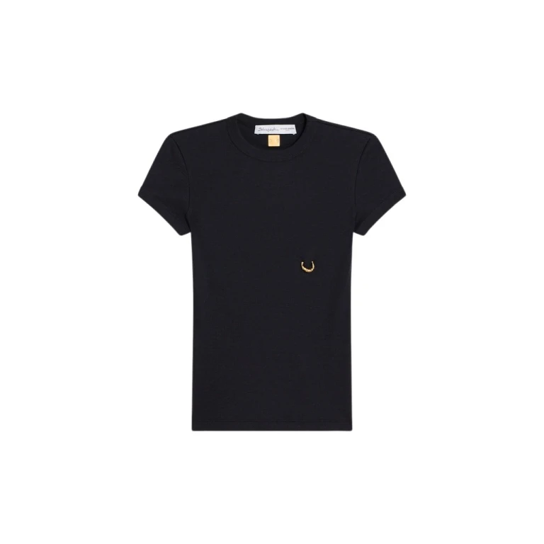Schiaparelli Pierced T-Shirt Tops in Schiaparelli Authentic Luxury Fashion at Luxury Shoes 