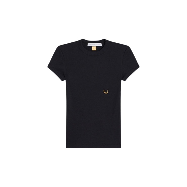 Schiaparelli Pierced T-Shirt Tops in Schiaparelli Authentic Luxury Fashion at Luxury Shoes 