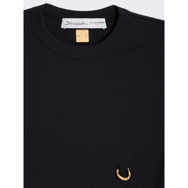 Schiaparelli Pierced T-Shirt Tops in Schiaparelli Authentic Luxury Fashion at Luxury Shoes 