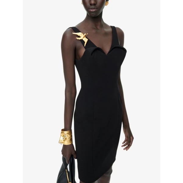 Schiaparelli Puffed Décolleté Dress Dresses in Schiaparelli Authentic Luxury Fashion at Luxury Shoes 