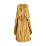 Schiaparelli Ruched Cape Dress Dresses in Schiaparelli Authentic Luxury Fashion at Luxury Shoes 