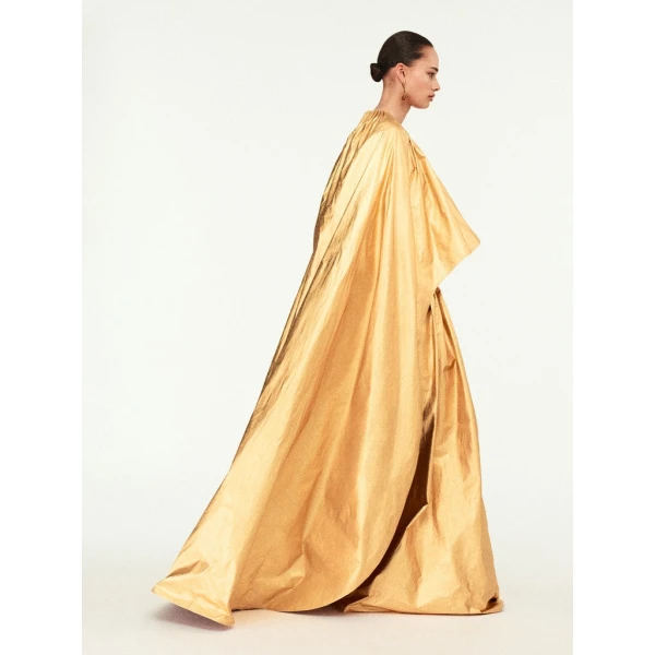 Schiaparelli Ruched Cape Dress Dresses in Schiaparelli Authentic Luxury Fashion at Luxury Shoes 
