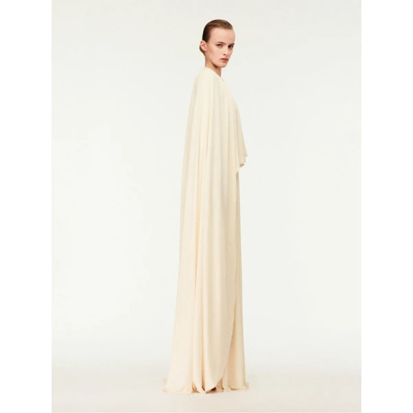 Schiaparelli Ruched Cape Dress Dresses in Schiaparelli Authentic Luxury Fashion at Luxury Shoes 