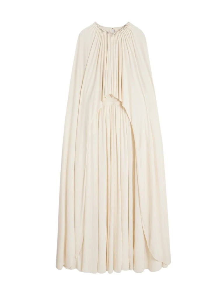 Schiaparelli-Ruched-Cape-Dress53269_nobg Schiaparelli Ruched Cape Dress Dresses in Schiaparelli Authentic Luxury Fashion at Luxury Shoes