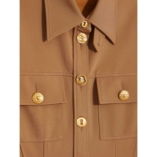 Schiaparelli Safari Cupro Shirt Tops in Schiaparelli Authentic Luxury Fashion at Luxury Shoes 