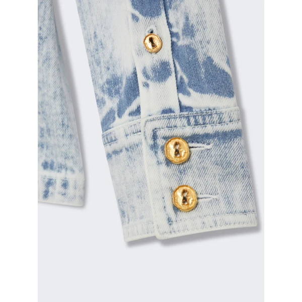 Schiaparelli Safari Denim Shirt Tops in Schiaparelli Authentic Luxury Fashion at Luxury Shoes 