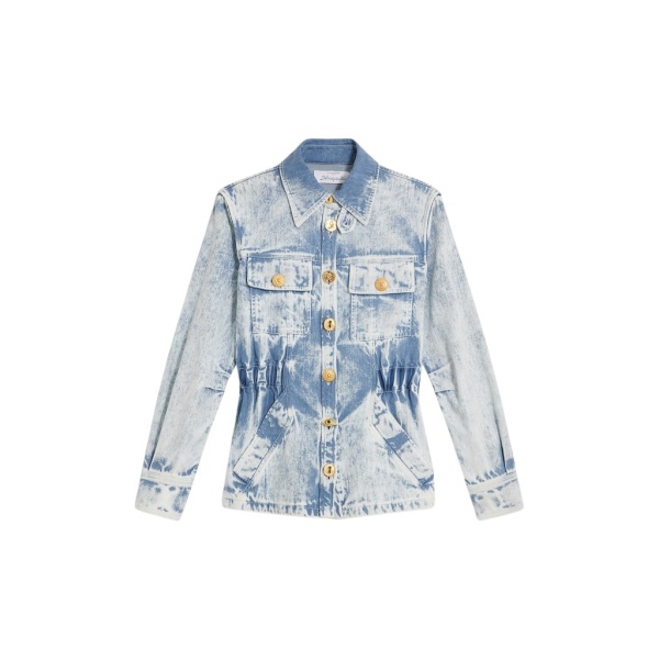 Schiaparelli Safari Denim Shirt Tops in Schiaparelli Authentic Luxury Fashion at Luxury Shoes 