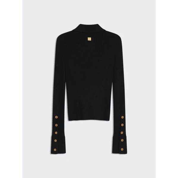 Schiaparelli Satin Bias Cardigan Knitwear in Schiaparelli Authentic Luxury Fashion at Luxury Shoes 