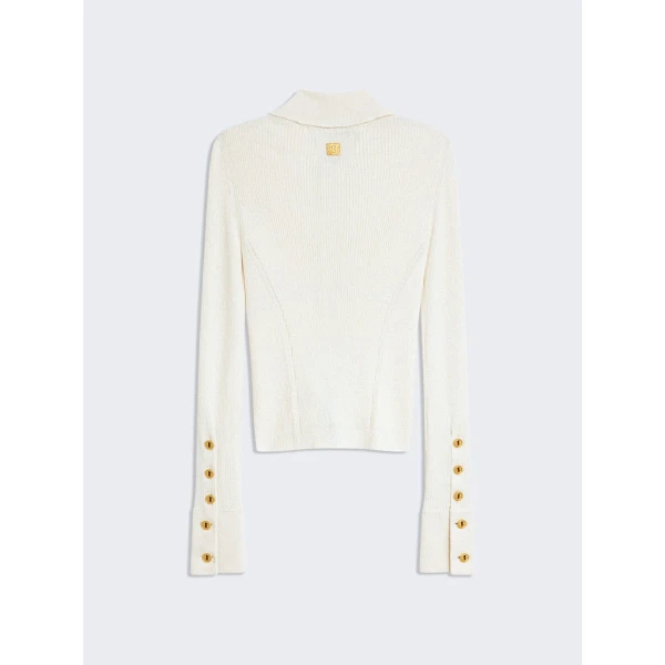 Schiaparelli Satin Bias Cardigan Knitwear in Schiaparelli Authentic Luxury Fashion at Luxury Shoes 
