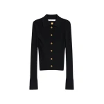 Schiaparelli Satin Bias Cardigan Knitwear in Schiaparelli Authentic Luxury Fashion at Luxury Shoes 
