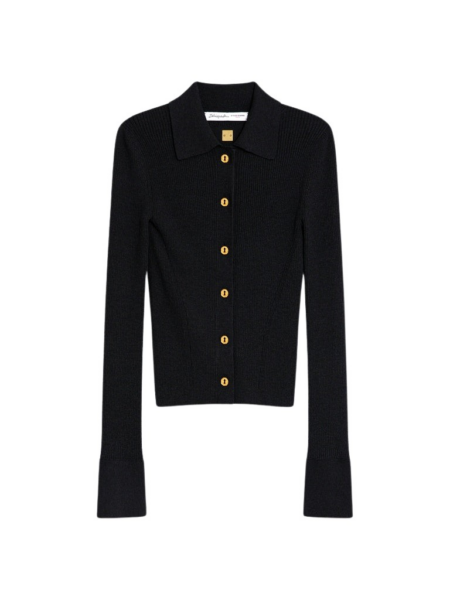 Schiaparelli Satin Bias Cardigan Knitwear in Schiaparelli Authentic Luxury Fashion at Luxury Shoes 
