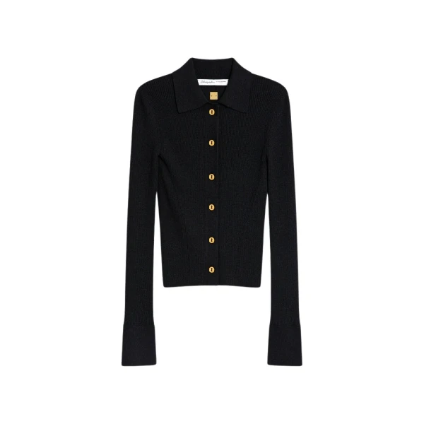 Schiaparelli Satin Bias Cardigan Knitwear in Schiaparelli Authentic Luxury Fashion at Luxury Shoes 