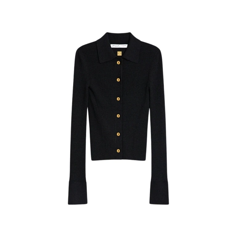 Schiaparelli Satin Bias Cardigan Knitwear in Schiaparelli Authentic Luxury Fashion at Luxury Shoes 