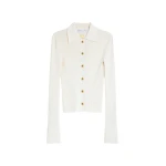 Schiaparelli Satin Bias Cardigan Knitwear in Schiaparelli Authentic Luxury Fashion at Luxury Shoes 