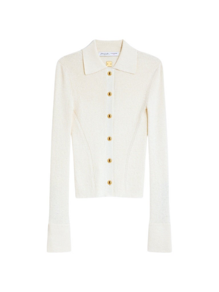 Schiaparelli Satin Bias Cardigan Knitwear in Schiaparelli Authentic Luxury Fashion at Luxury Shoes 