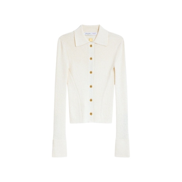 Schiaparelli Satin Bias Cardigan Knitwear in Schiaparelli Authentic Luxury Fashion at Luxury Shoes 