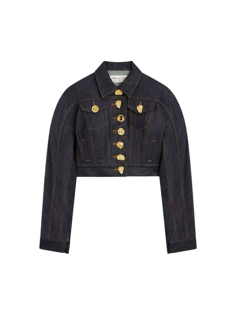 Schiaparelli-Short-Jacket-With-Rounded-Sleeves81128_nobg Schiaparelli Short Jacket With Rounded Sleeves Jackets in Schiaparelli Authentic Luxury Fashion at Luxury Shoes
