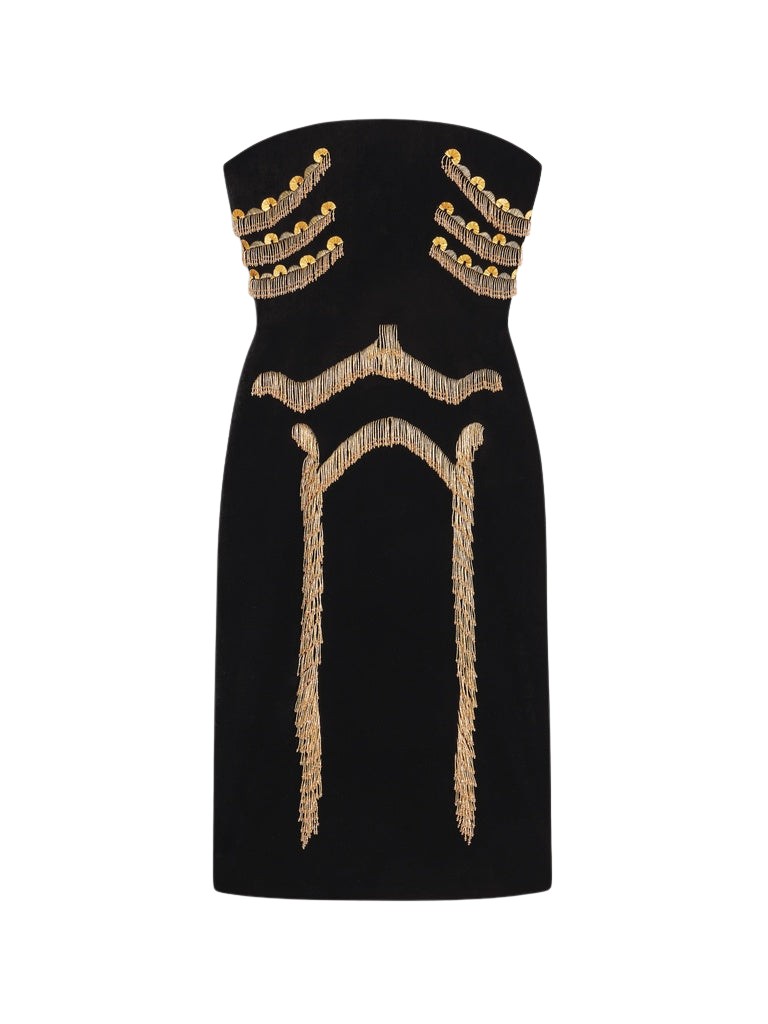 Schiaparelli Skeleton Bustier Dress Dresses in Schiaparelli Authentic Luxury Fashion at Luxury Shoes 