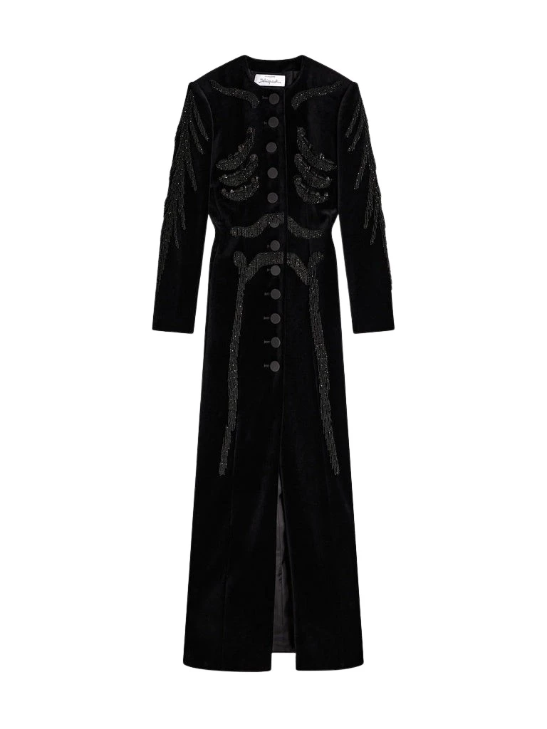 Schiaparelli-Skeleton-Dress-Coat29347_nobg Schiaparelli Skeleton Dress-Coat Dresses in Schiaparelli Authentic Luxury Fashion at Luxury Shoes