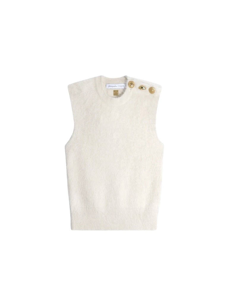 Schiaparelli-Sleeveless-Jumper62540_nobg Schiaparelli Sleeveless Jumper Knitwear in Schiaparelli Authentic Luxury Fashion at Luxury Shoes