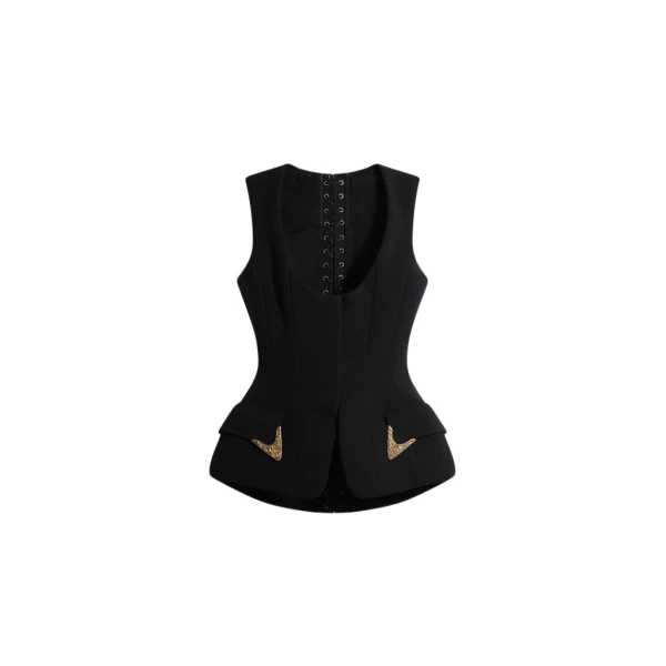 Schiaparelli Sleeveless Waistcoat Jackets in Schiaparelli Authentic Luxury Fashion at Luxury Shoes 