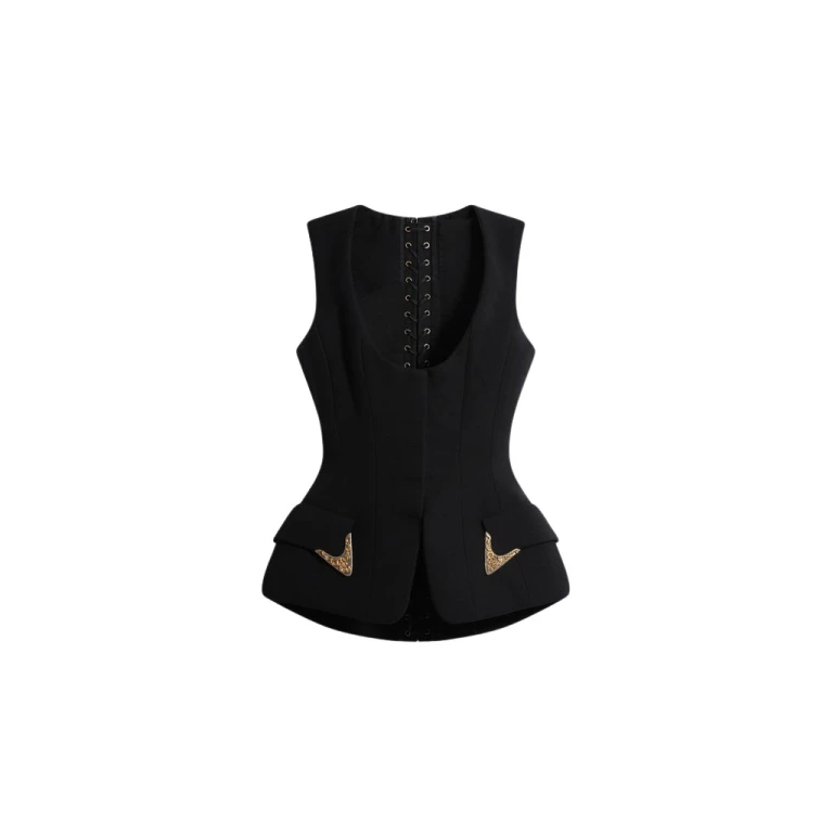 Schiaparelli Sleeveless Waistcoat Jackets in Schiaparelli Authentic Luxury Fashion at Luxury Shoes 