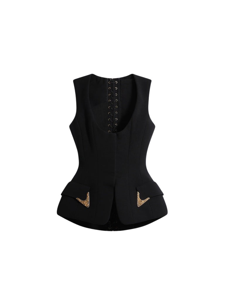 Schiaparelli Sleeveless Waistcoat Jackets in Schiaparelli Authentic Luxury Fashion at Luxury Shoes 